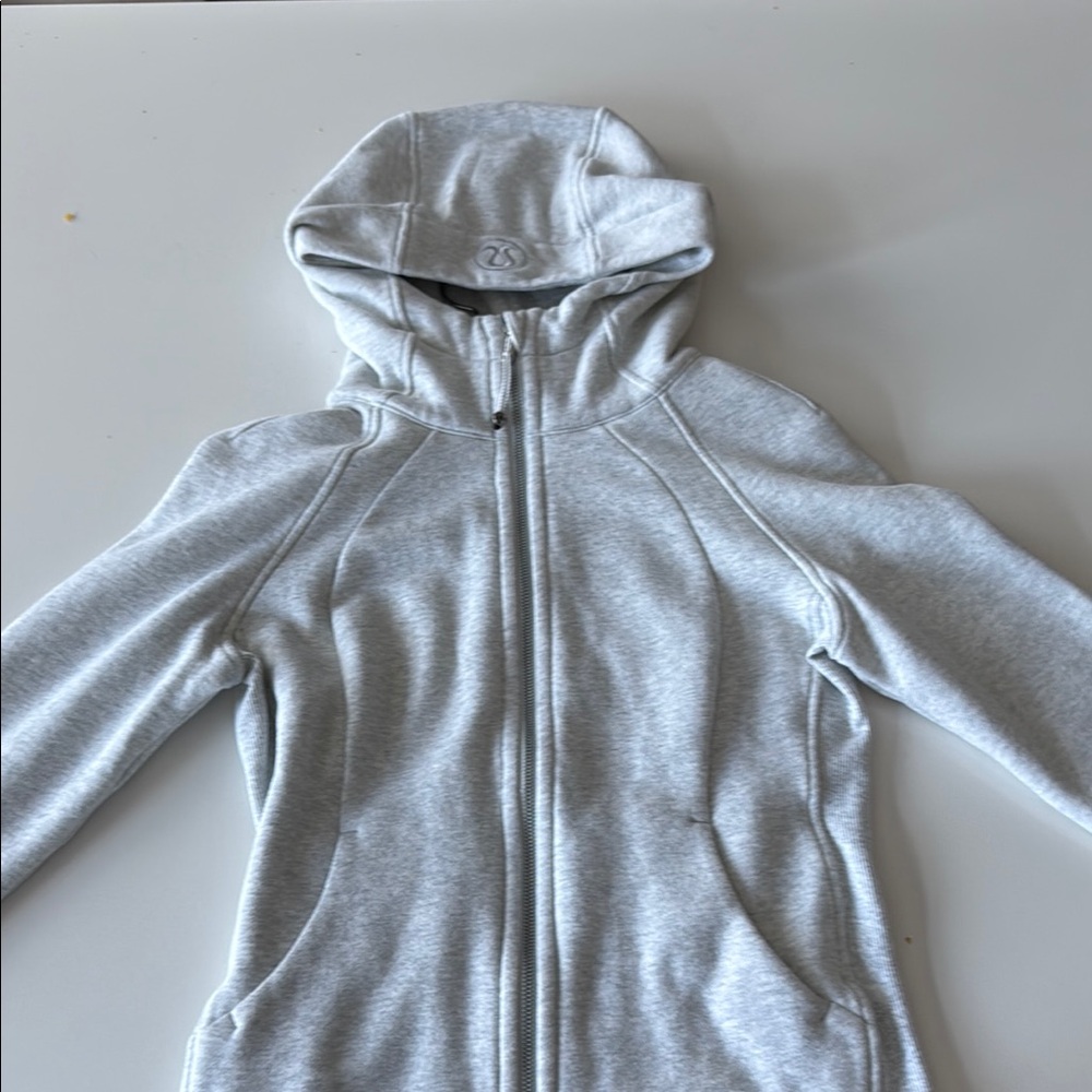 Lululemon Athletica Gray Hooded Jacket with Relaxed Fit